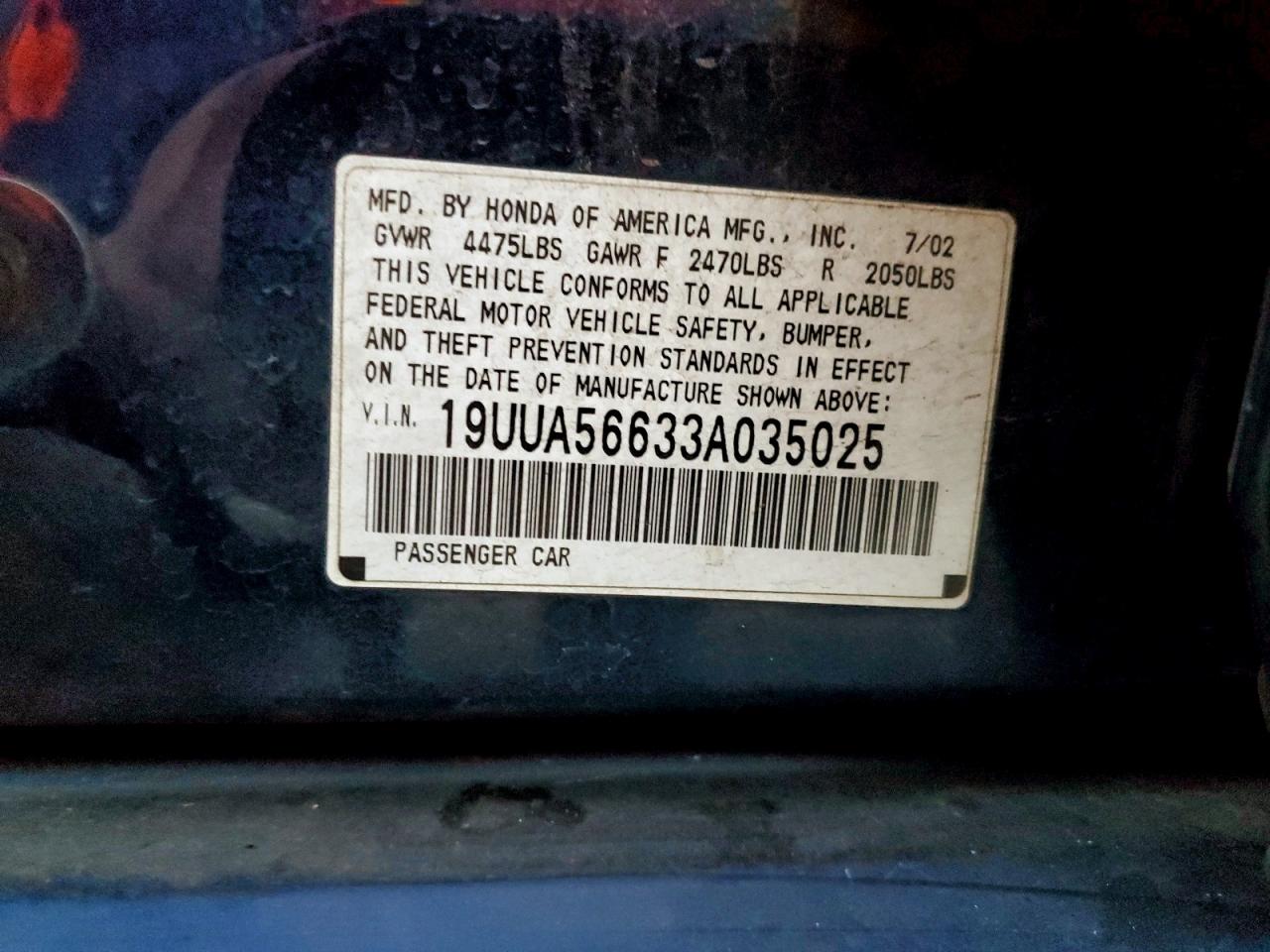 2003 ACURA 3.2TL photo 12