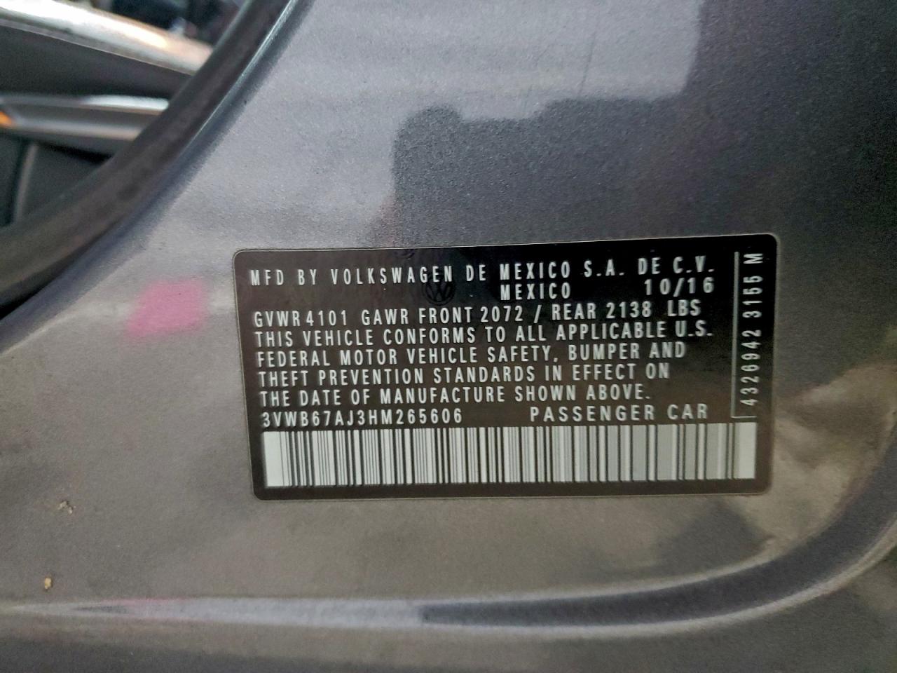 2017 VOLKSWAGEN JETTA SE photo 12