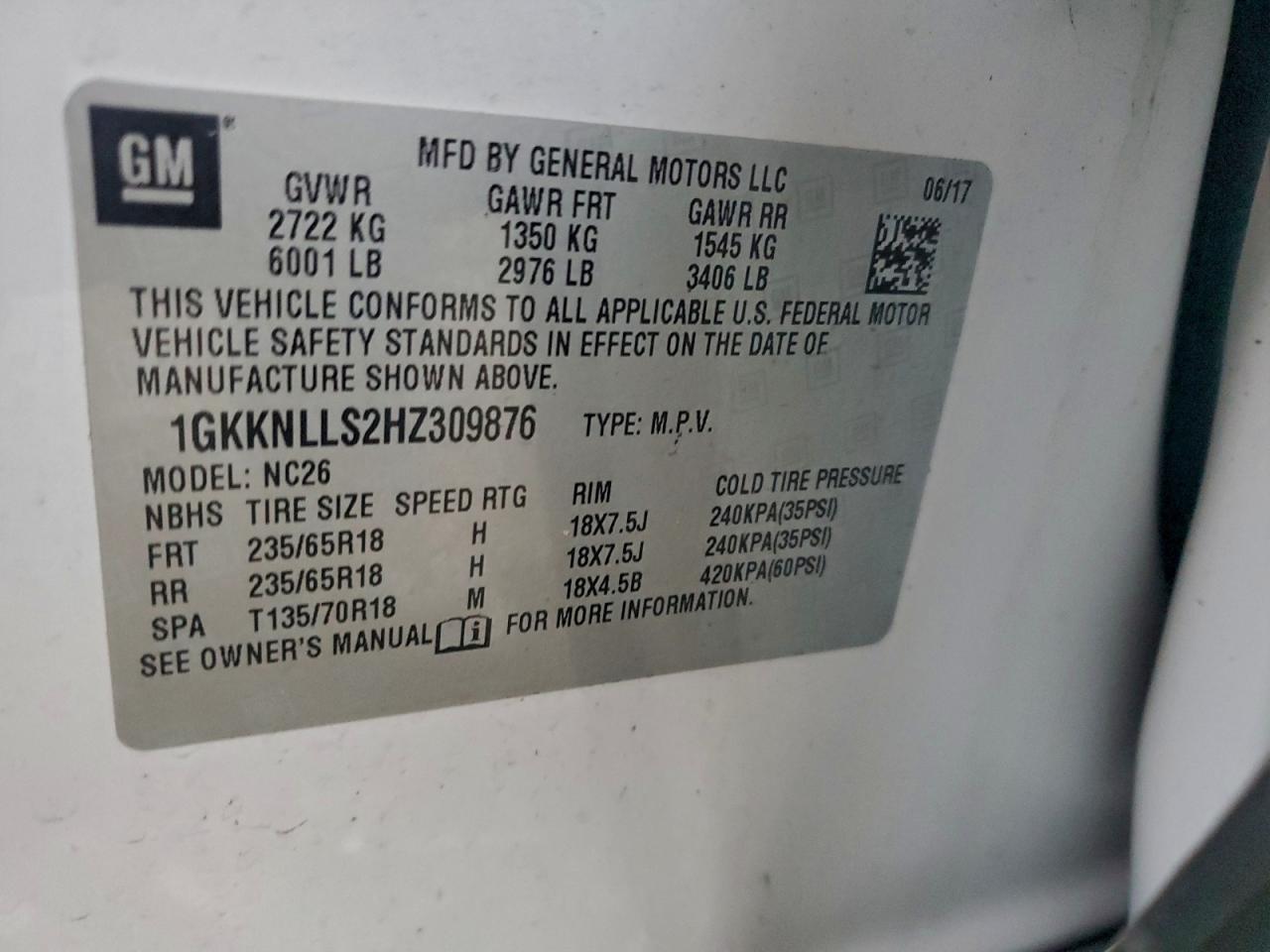 2017 GMC ACADIA SLE photo 13