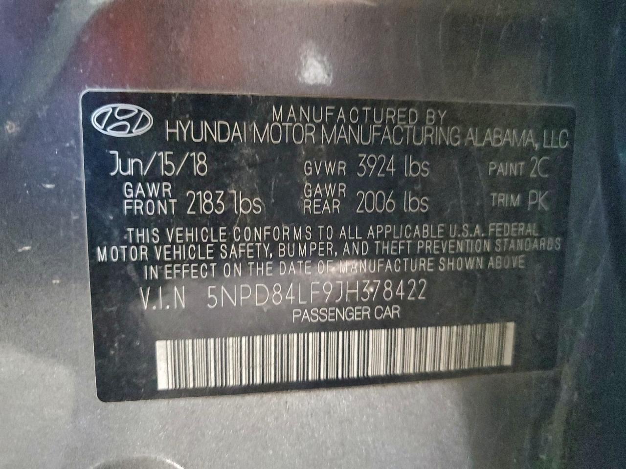 2018 HYUNDAI ELANTRA SEL photo 12