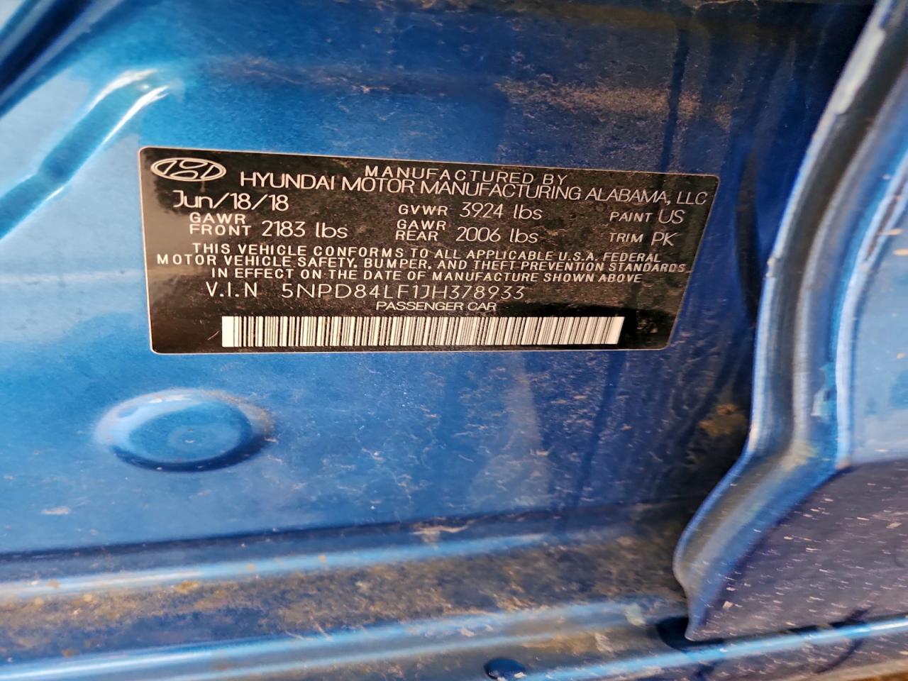 2018 HYUNDAI ELANTRA SEL photo 12