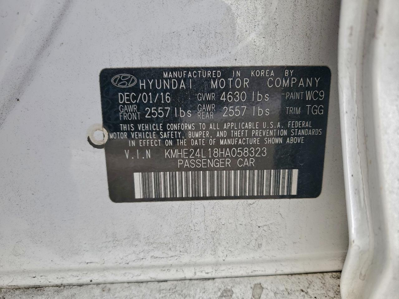 2017 HYUNDAI SONATA HYBRID photo 12