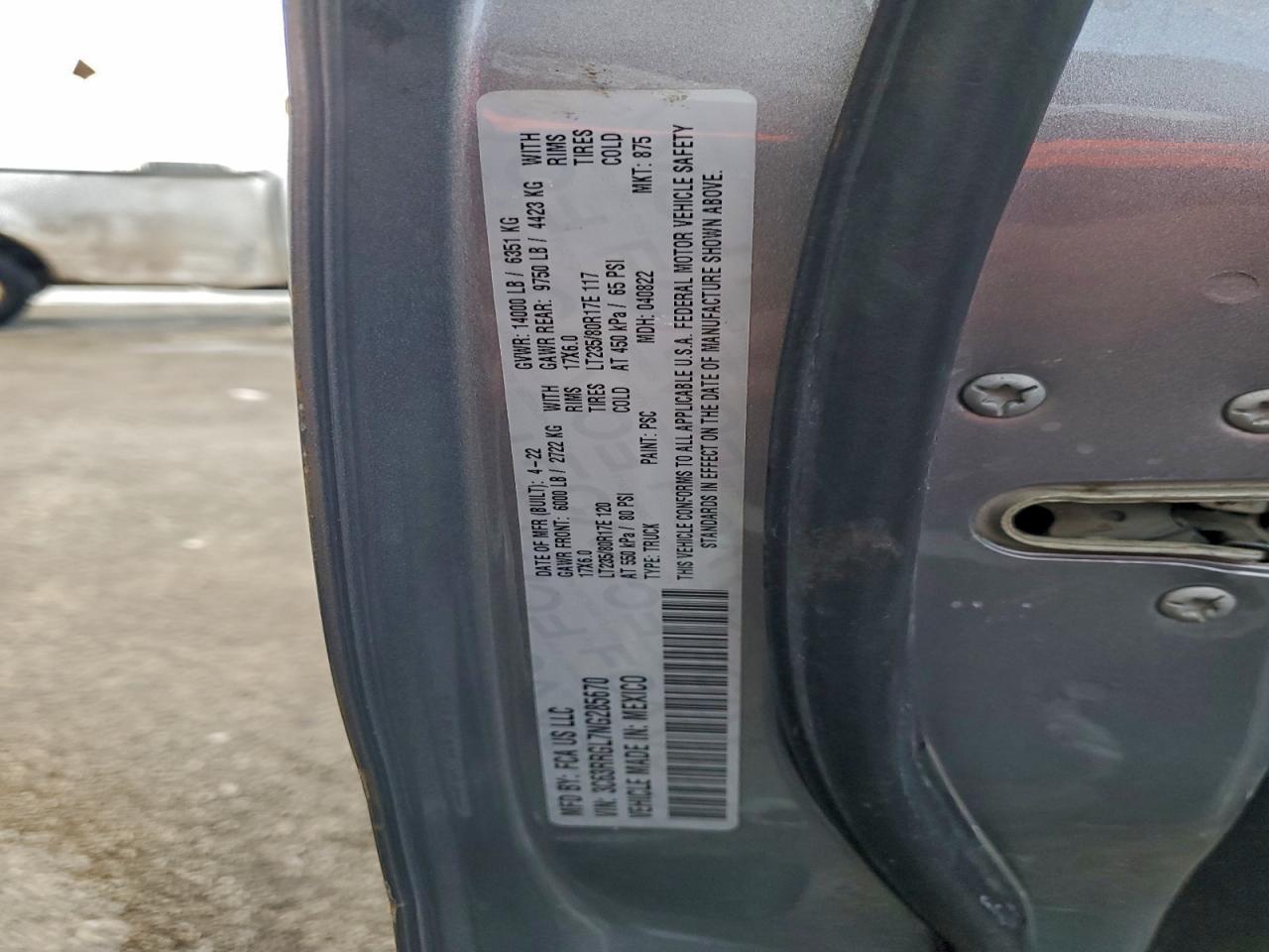 2022 RAM 3500 TRADESMAN photo 12