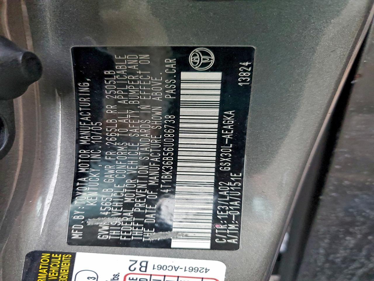2006 TOYOTA AVALON XL photo 12