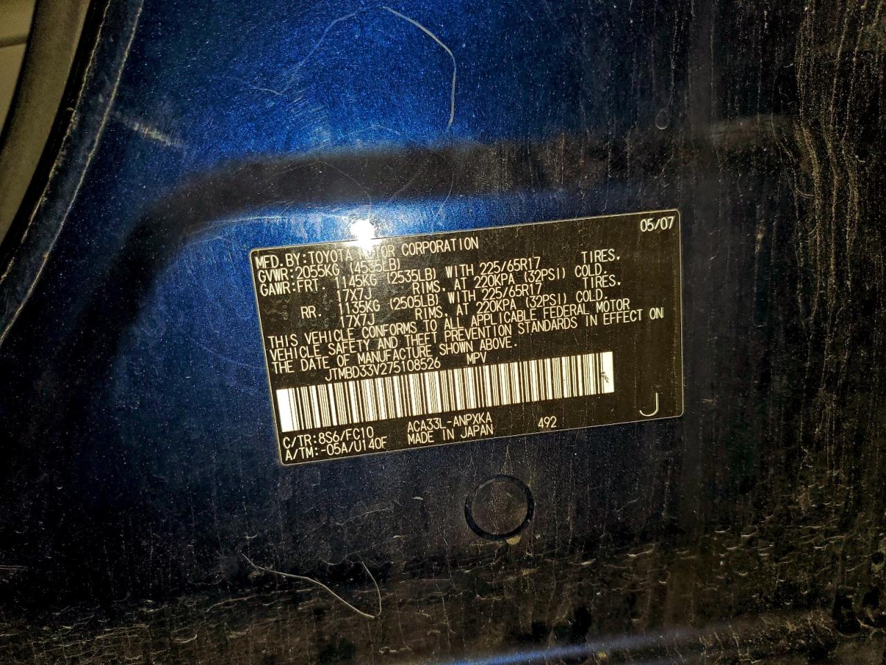 2007 TOYOTA RAV4 photo 23