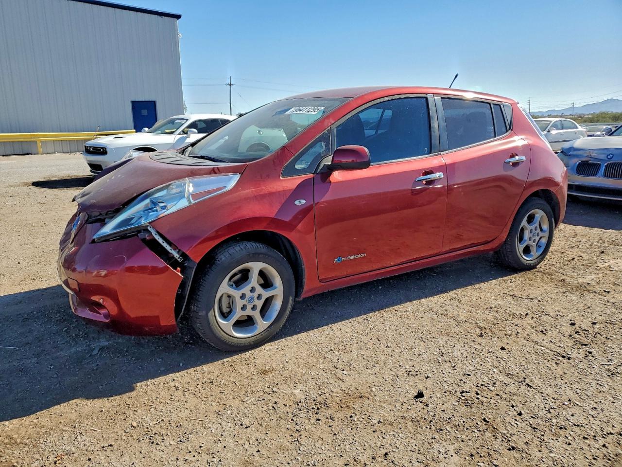 2011 NISSAN LEAF SV — FRONT END damage — photo 1
