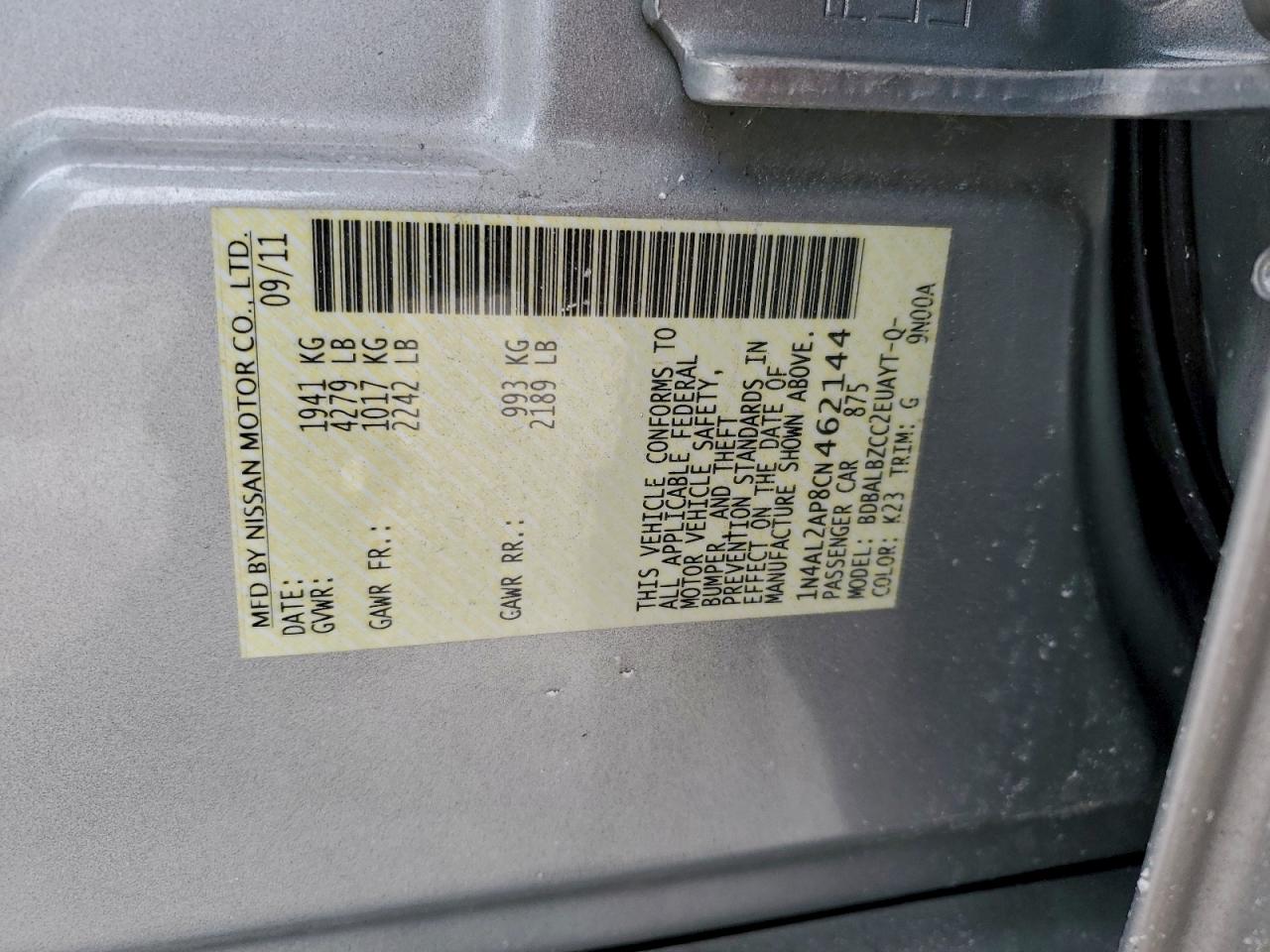 2012 NISSAN ALTIMA photo 23