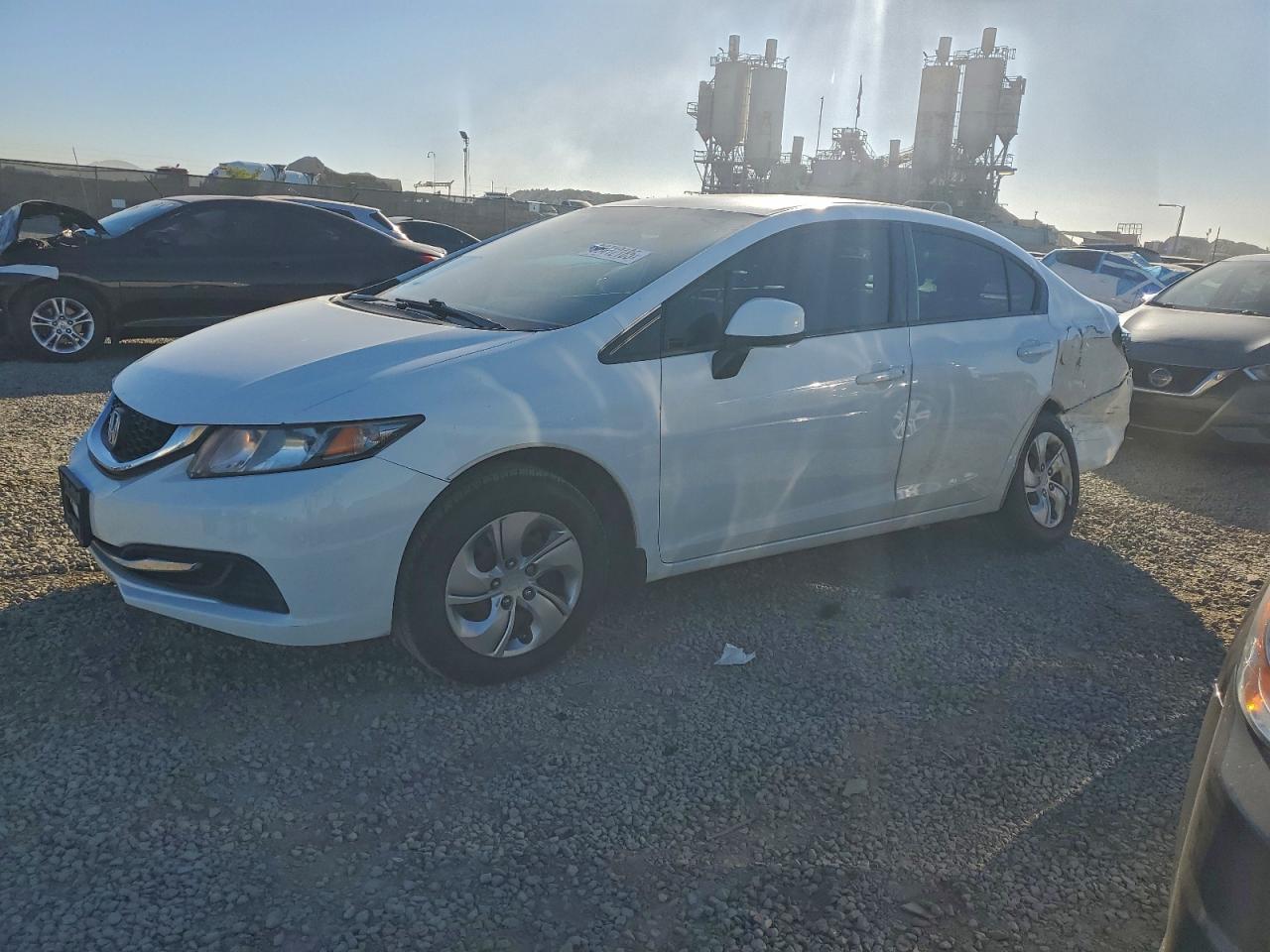 2013 HONDA CIVIC LX — REAR END damage — photo 1