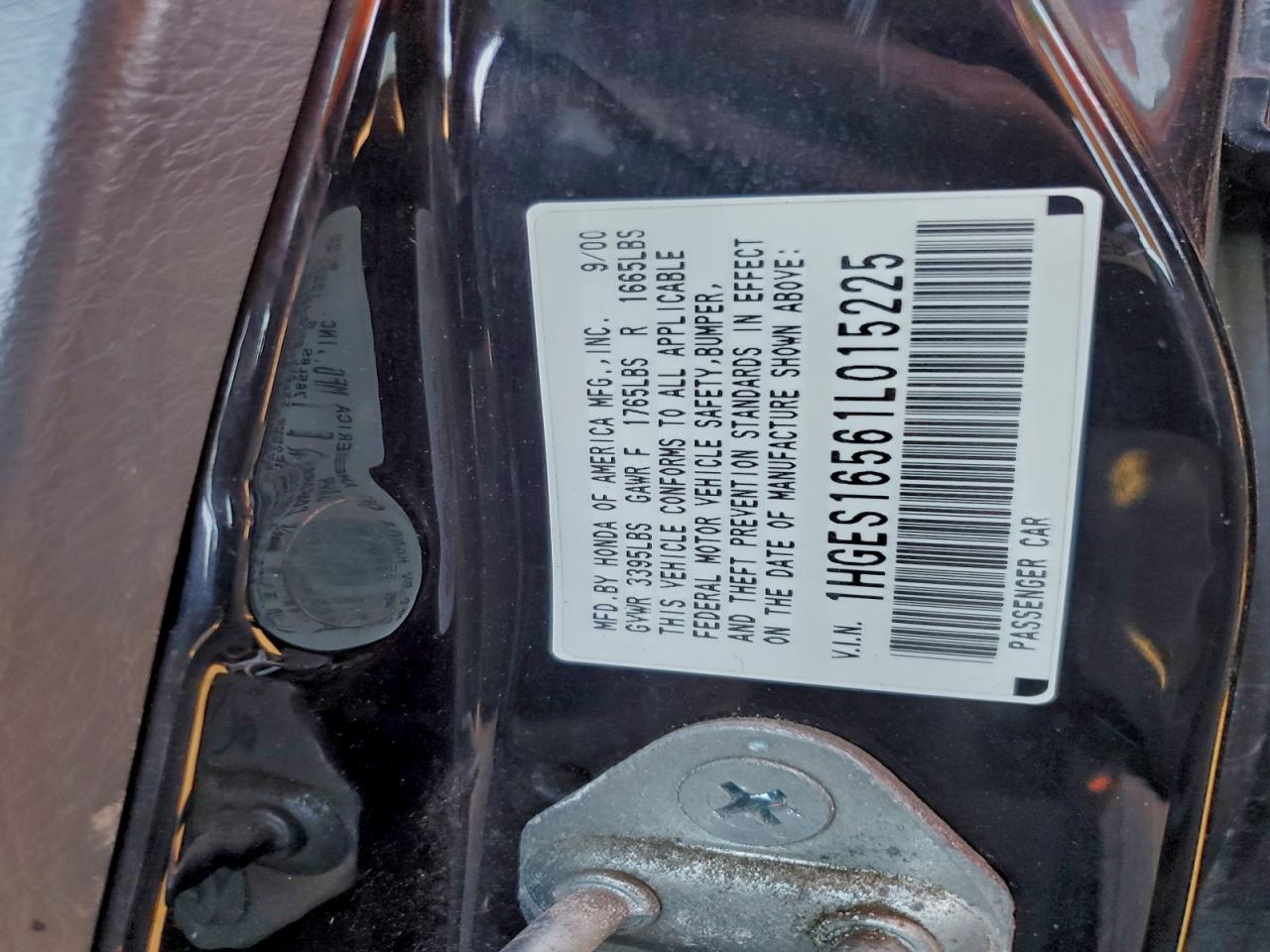 2001 HONDA CIVIC LX photo 12