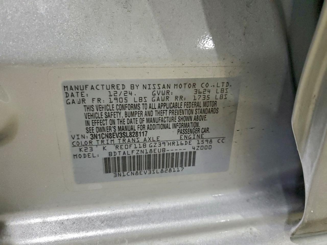 2025 NISSAN VERSA SV photo 12