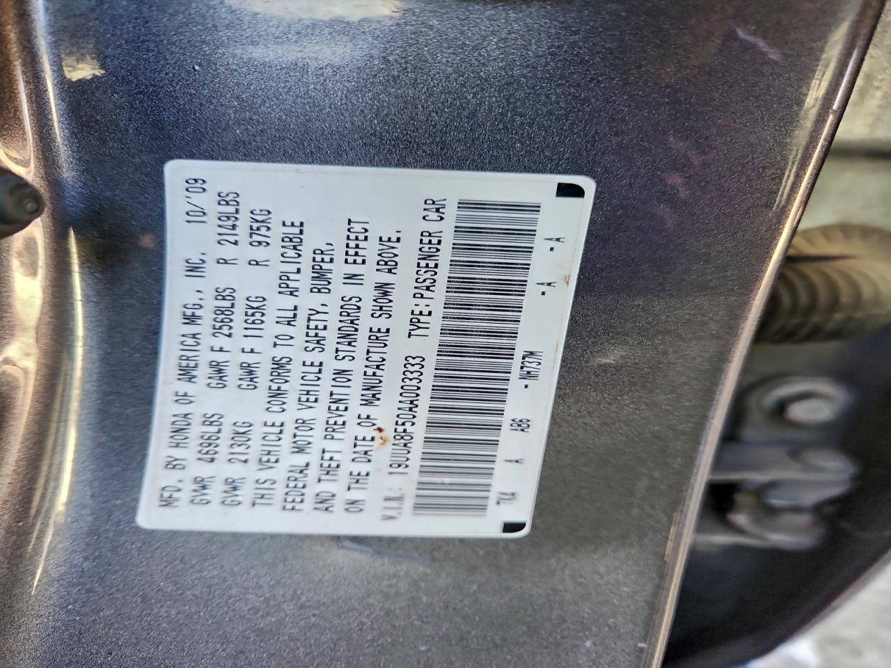 2010 ACURA TL photo 12