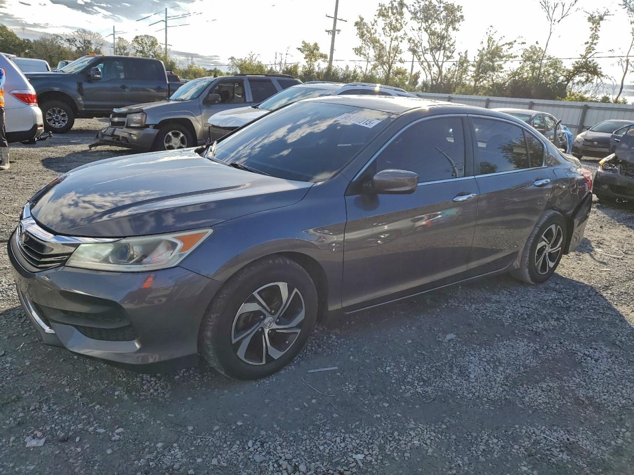2017 HONDA ACCORD LX — REAR END damage — photo 1