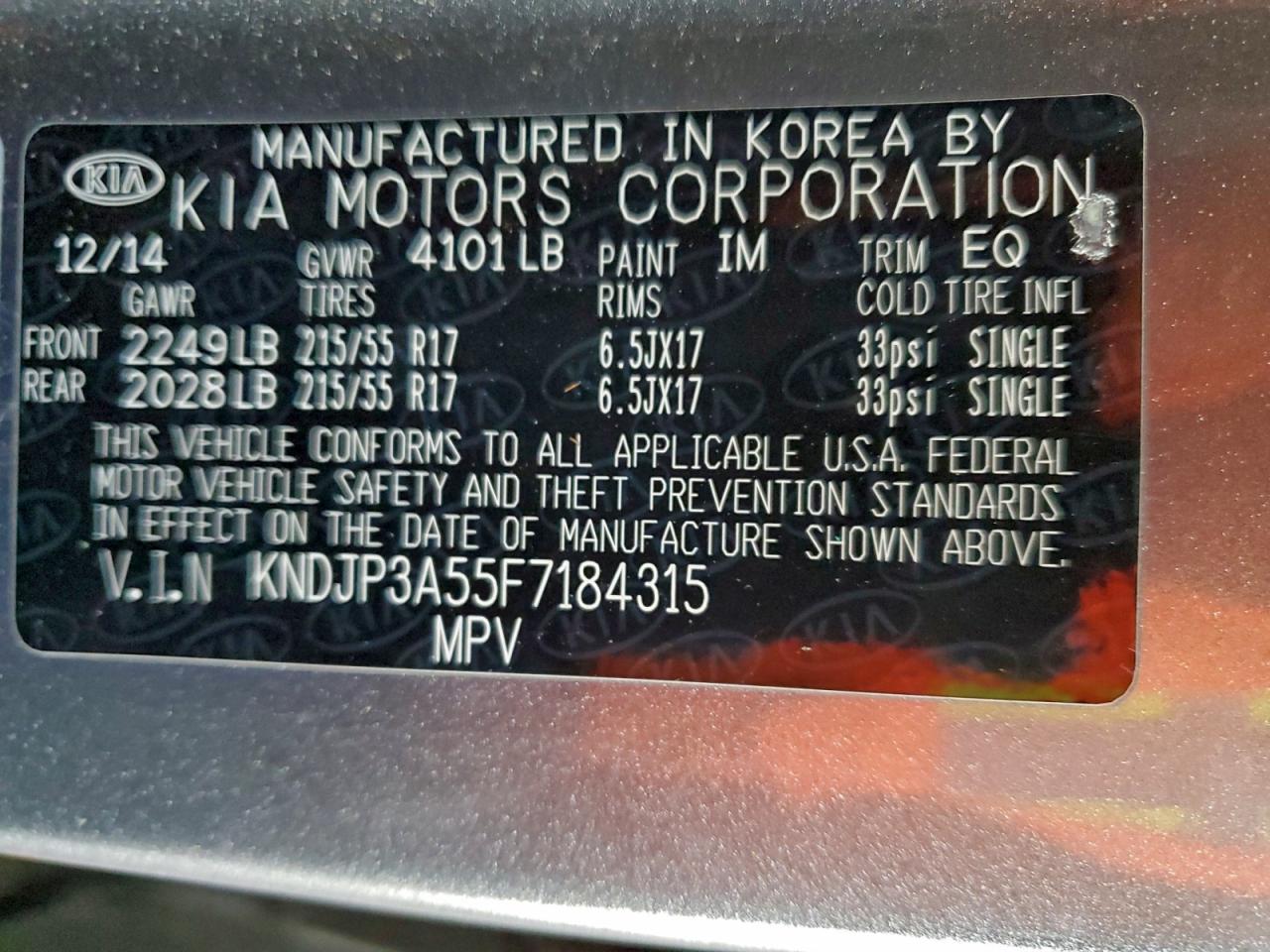 2015 KIA SOUL + photo 12