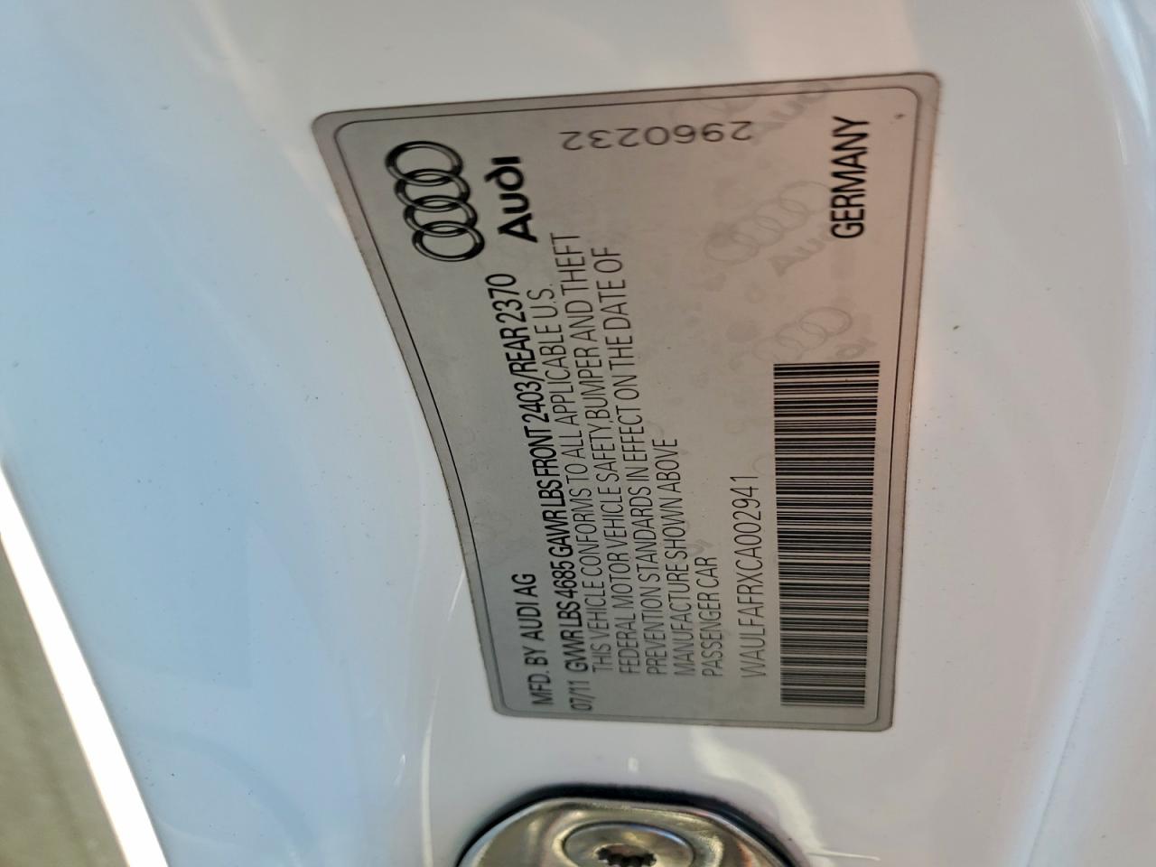 2012 AUDI A5 PREMIUM PLUS photo 13