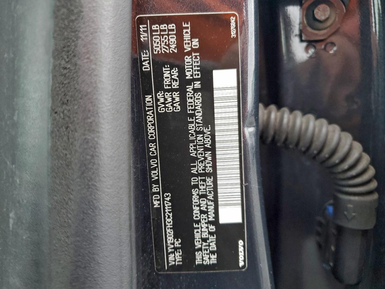 2012 VOLVO S60 T6 photo 12