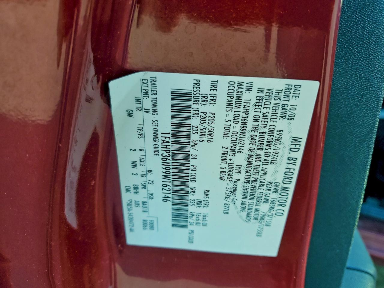 2009 FORD FOCUS SES photo 12