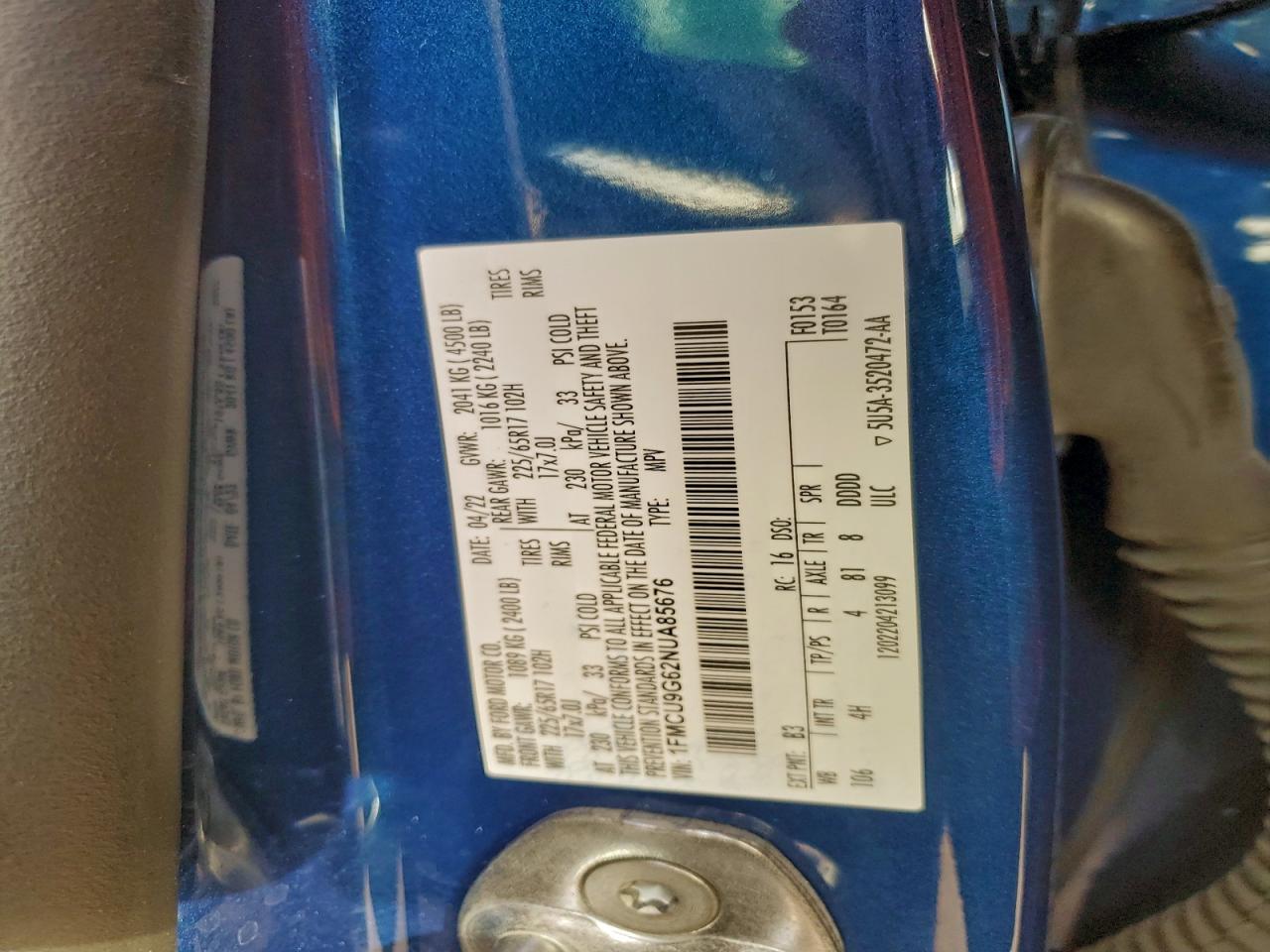 2022 FORD ESCAPE SE photo 14