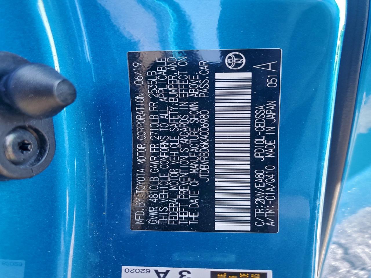 2019 TOYOTA MIRAI photo 12