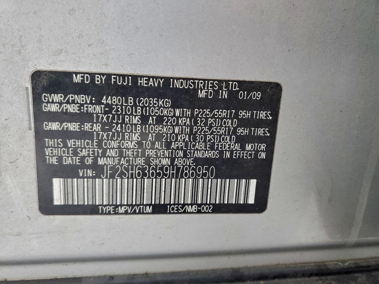 2009 SUBARU FORESTER 2.5X PREMIUM photo 13