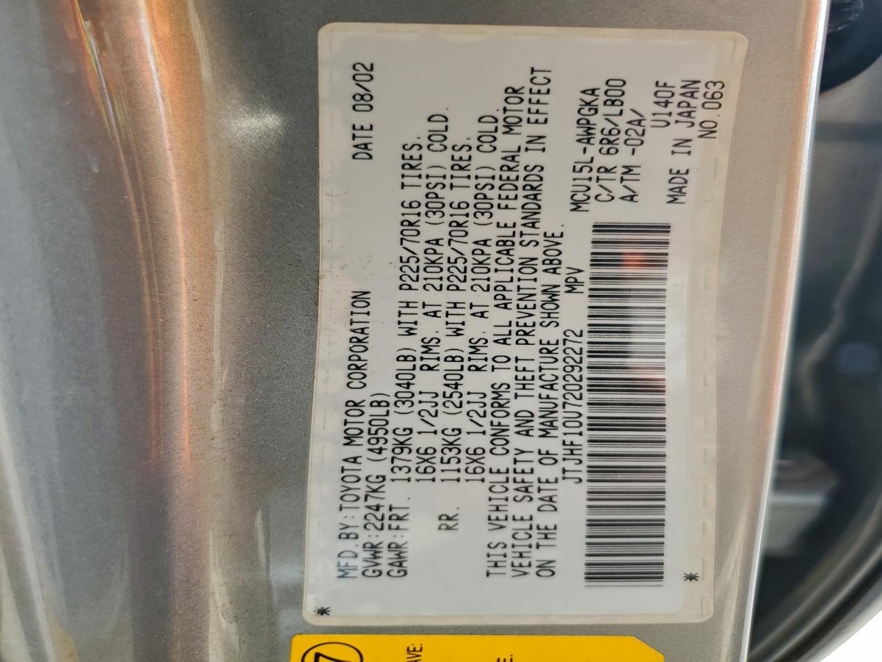 2002 LEXUS RX 300 photo 13