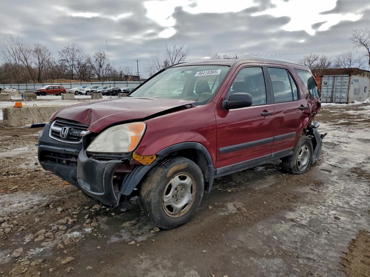 2003 HONDA CR-V LX — FRONT END damage — photo 1