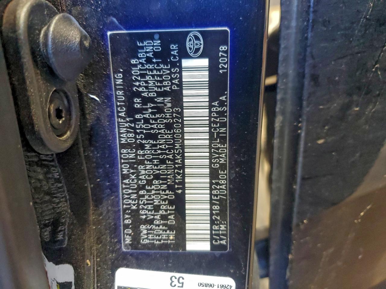 2021 TOYOTA CAMRY TRD photo 12