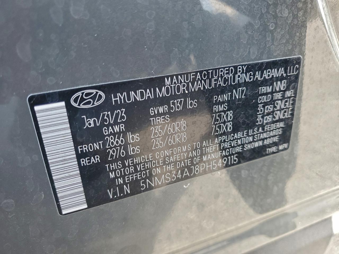 2023 HYUNDAI SANTA FE SEL PREMIUM photo 13