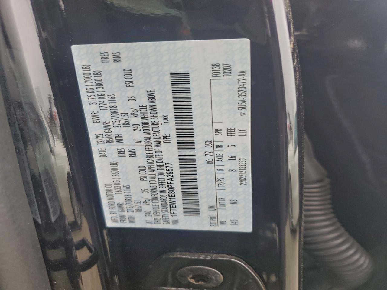 2023 FORD F150 SUPERCREW photo 12