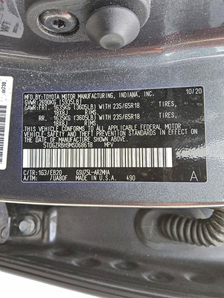 2021 TOYOTA HIGHLANDER XLE photo 13