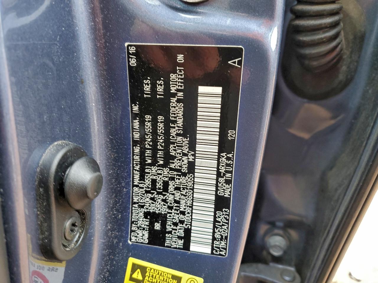 2016 TOYOTA HIGHLANDER HYBRID LIMITED photo 13