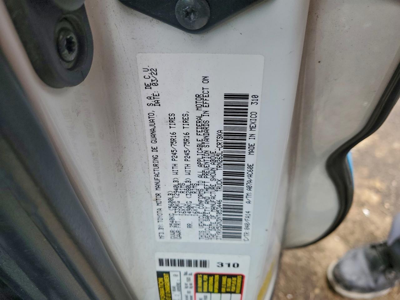 2022 TOYOTA TACOMA ACCESS CAB photo 13