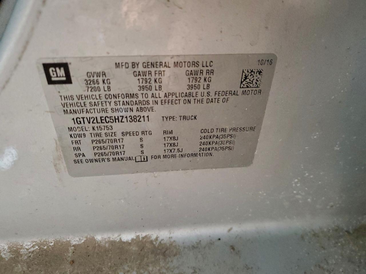 2017 GMC SIERRA K1500 photo 12
