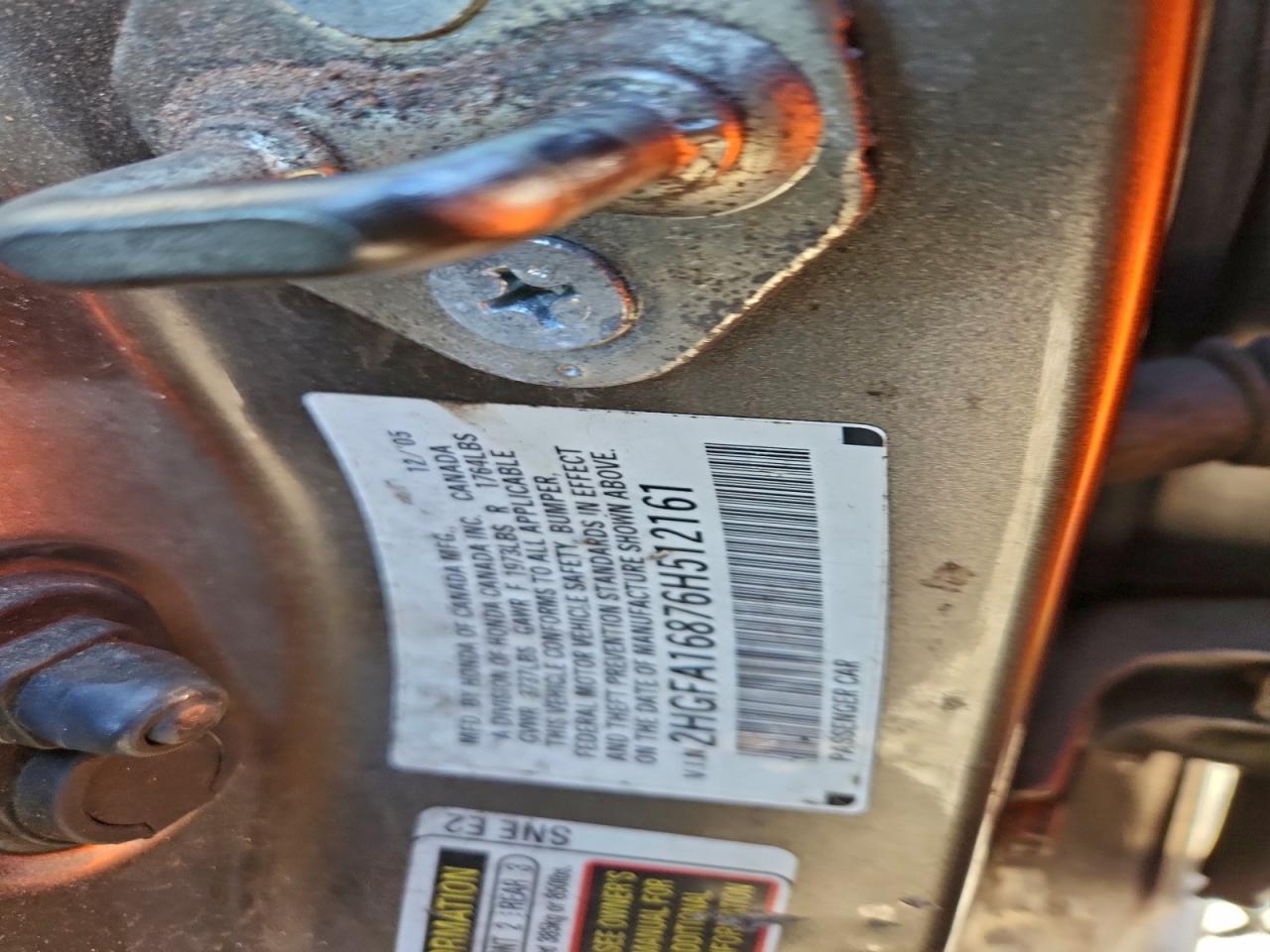 2006 HONDA CIVIC EX photo 12