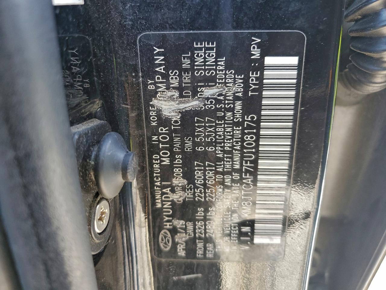 2015 HYUNDAI TUCSON GLS photo 13