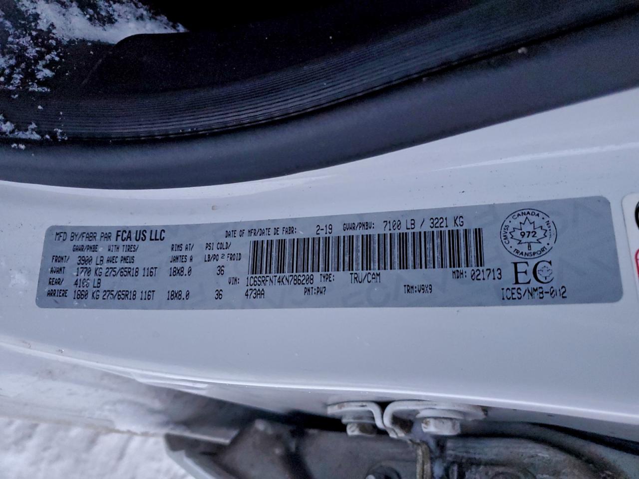 2019 RAM 1500 TRADESMAN photo 12