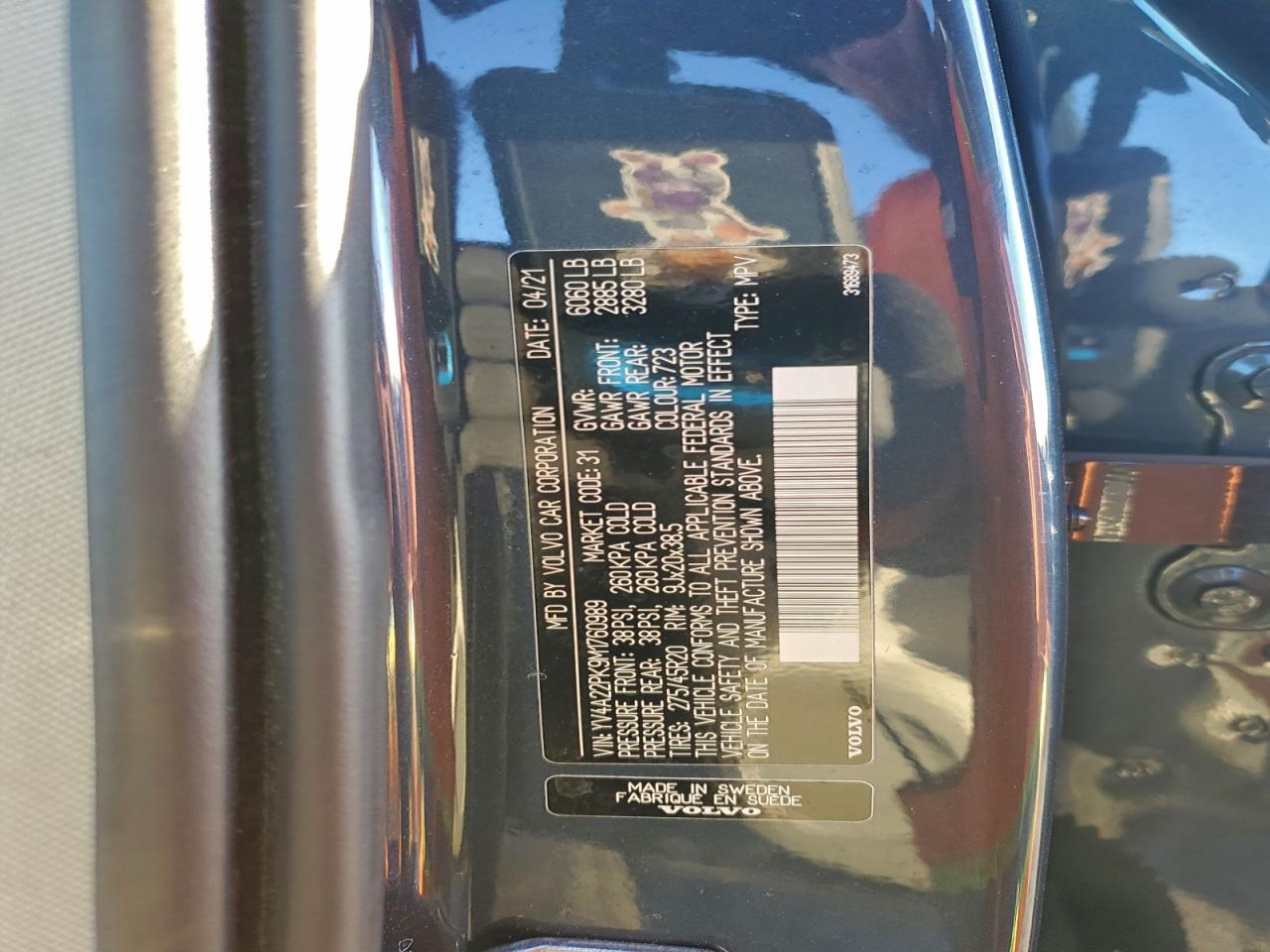 2021 VOLVO XC90 T6 MOMENTUM photo 13