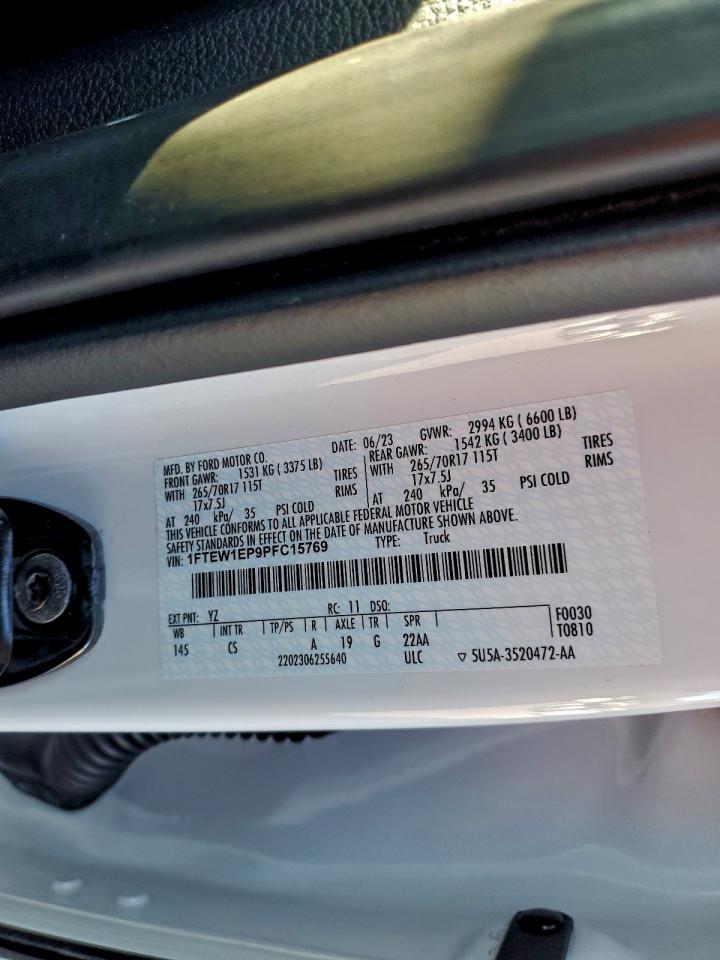 2023 FORD F150 SUPERCREW photo 12