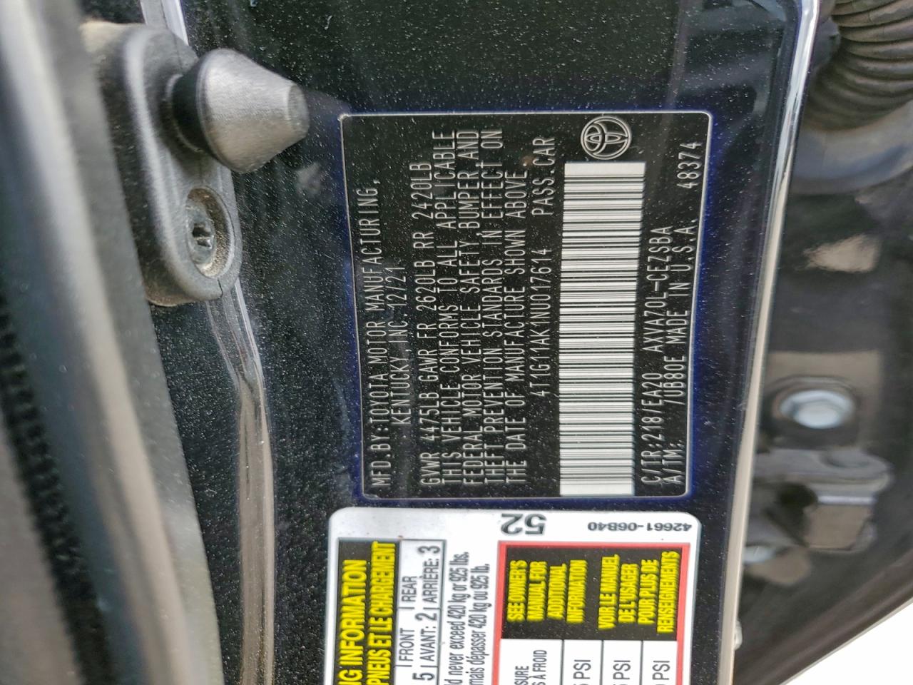 2022 TOYOTA CAMRY SE photo 13