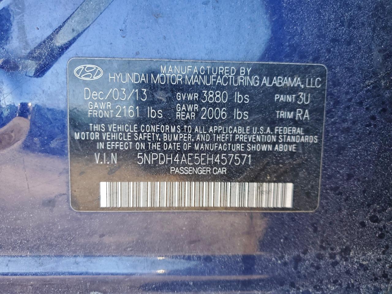 2014 HYUNDAI ELANTRA SE photo 12
