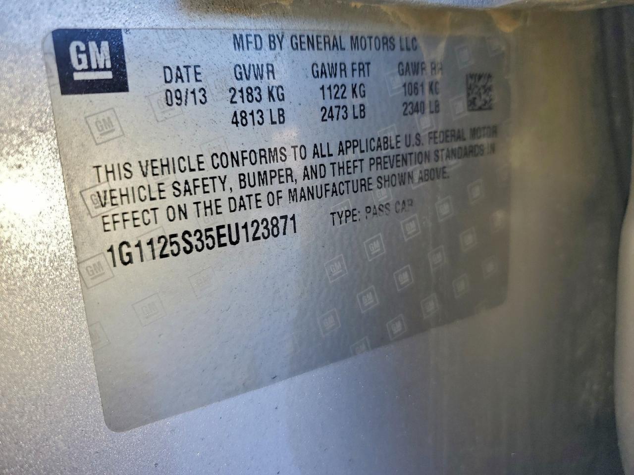 2014 CHEVROLET IMPALA LT photo 12