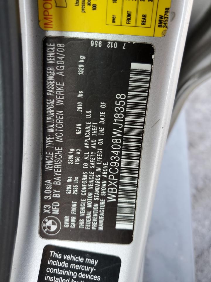 2008 BMW X3 3.0SI photo 13