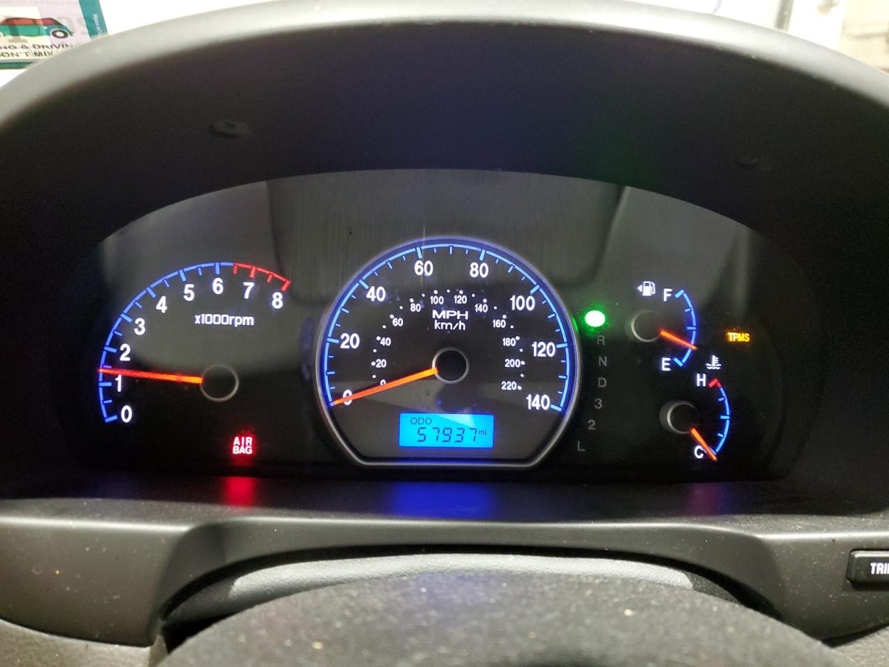 2009 HYUNDAI ELANTRA GLS photo 9