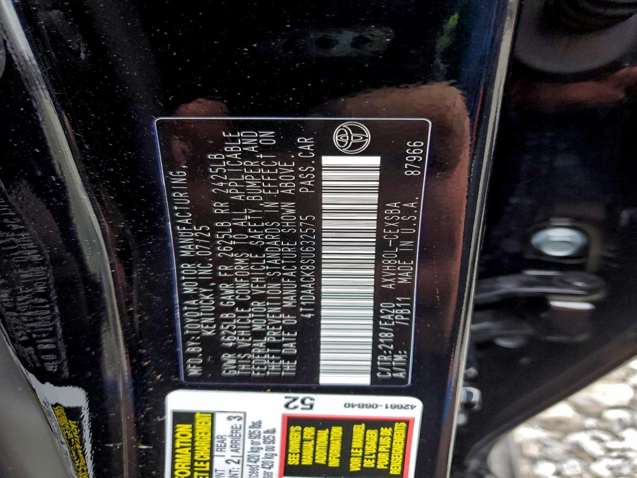 2025 TOYOTA CAMRY XSE photo 13