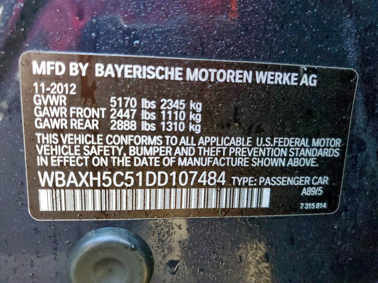 2013 BMW 528 XI photo 12