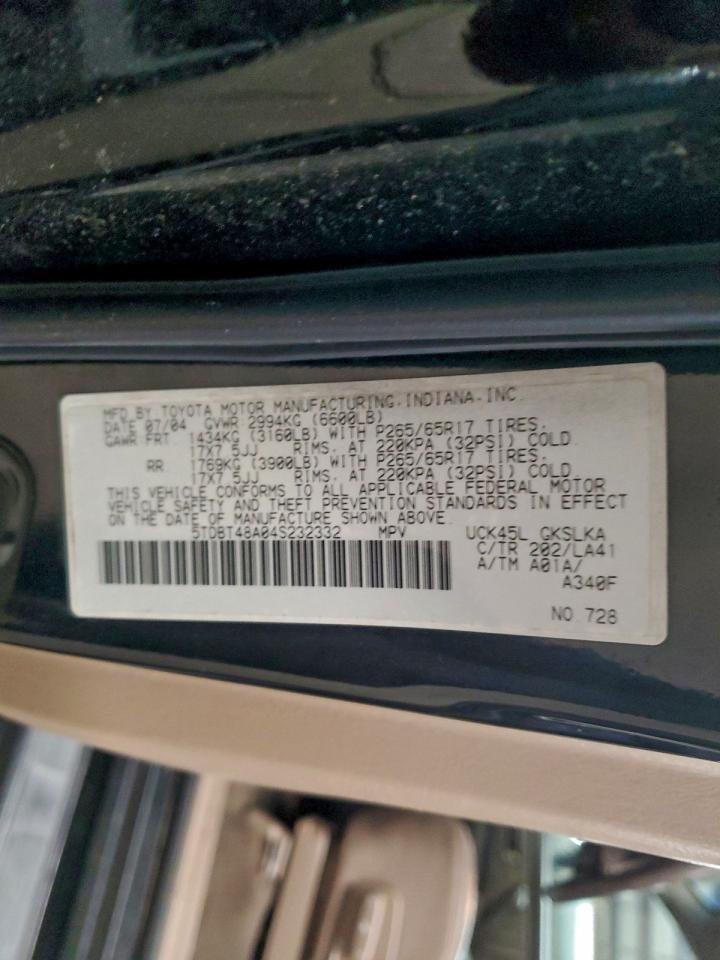 2004 TOYOTA SEQUOIA LIMITED photo 13