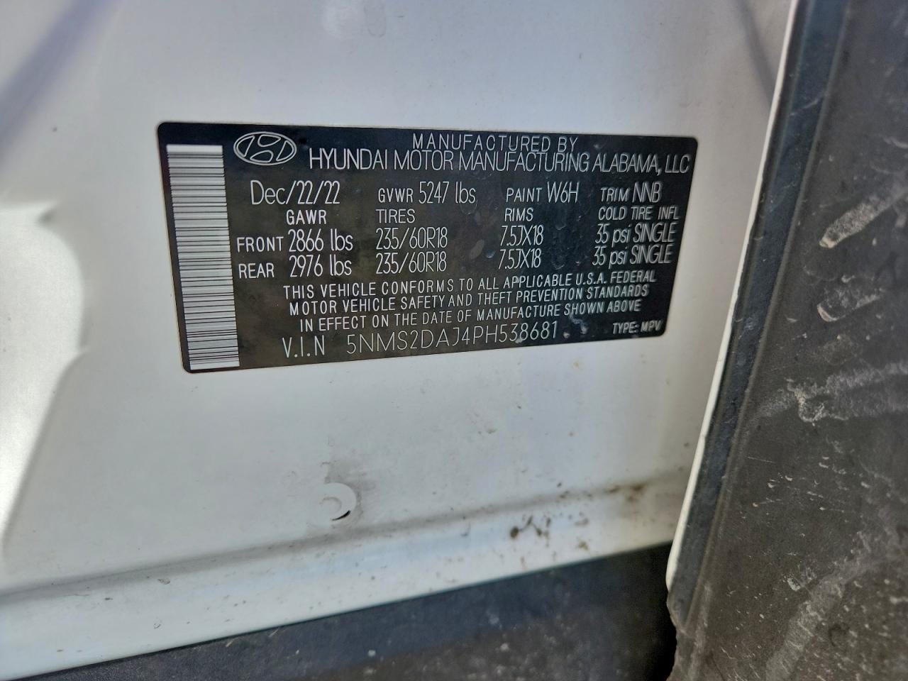 2023 HYUNDAI SANTA FE SEL photo 12