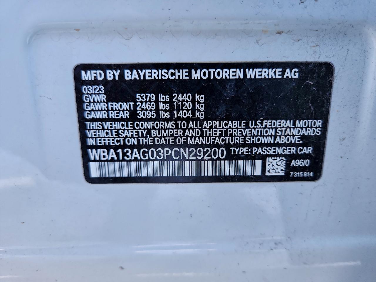2023 BMW 530E photo 12