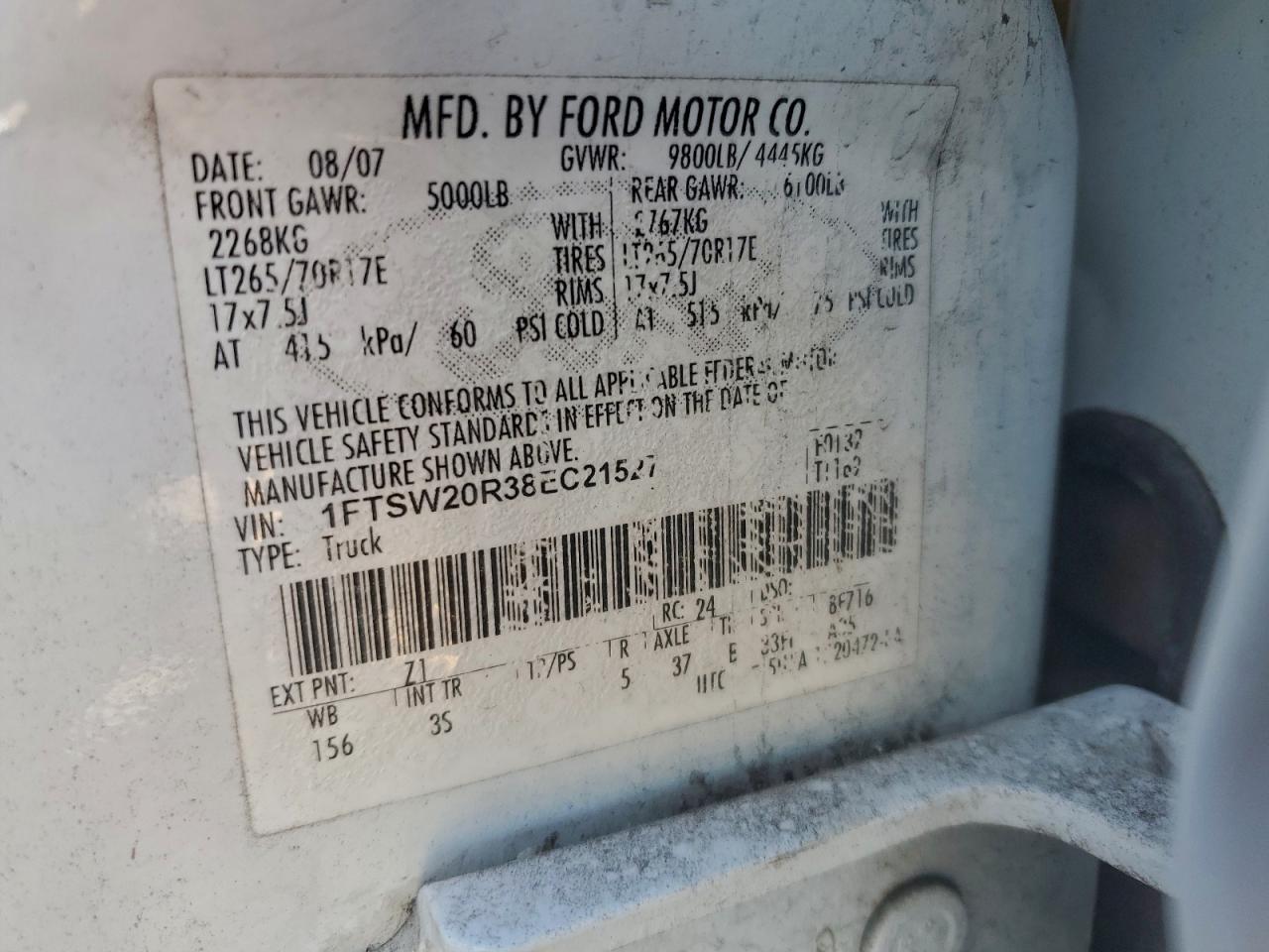 2008 FORD F250 SUPER DUTY photo 12