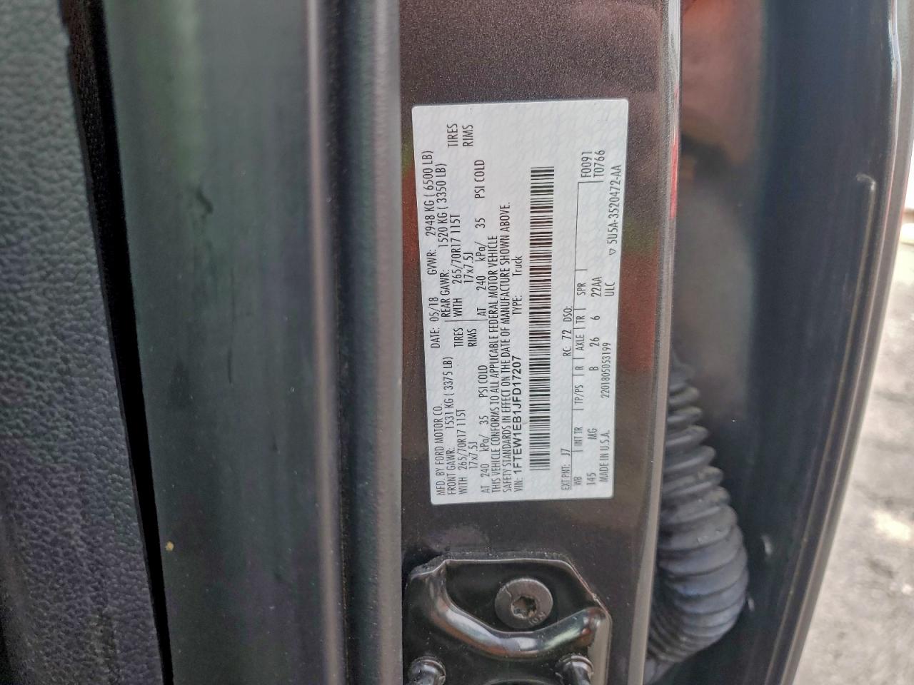 2018 FORD F150 SUPERCREW photo 12