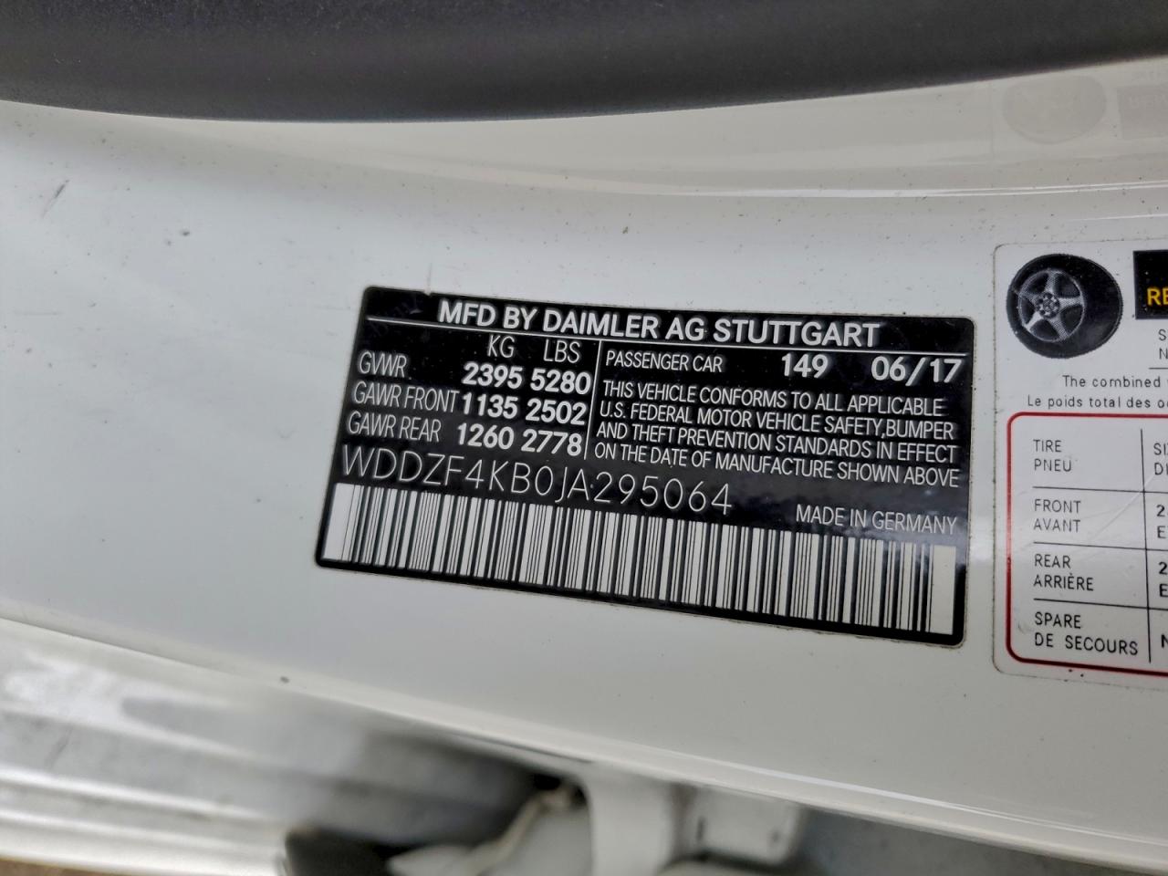 2018 MERCEDES-BENZ E 300 4MATIC photo 12